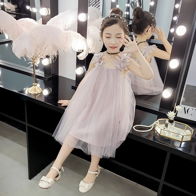 女童连衣裙夏装2025新款洋气童装韩版纱裙儿童裙子夏公主裙蓬蓬纱