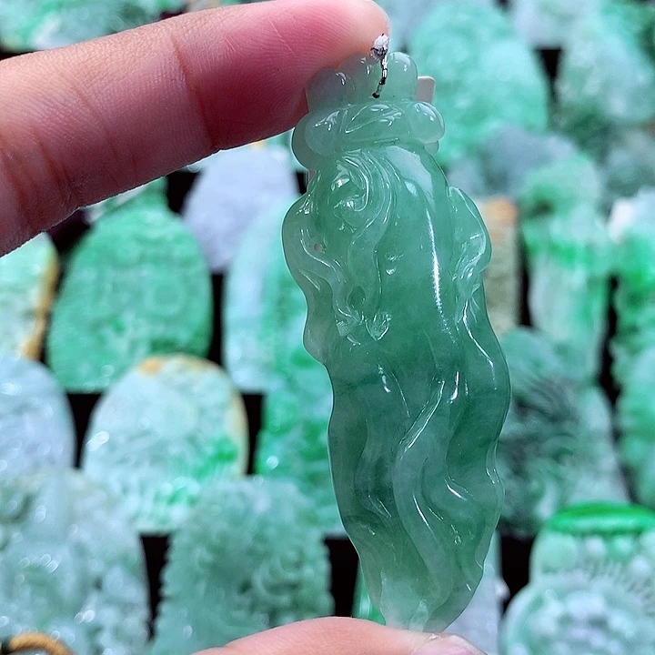 翡翠未镶嵌吊坠(不含链)
