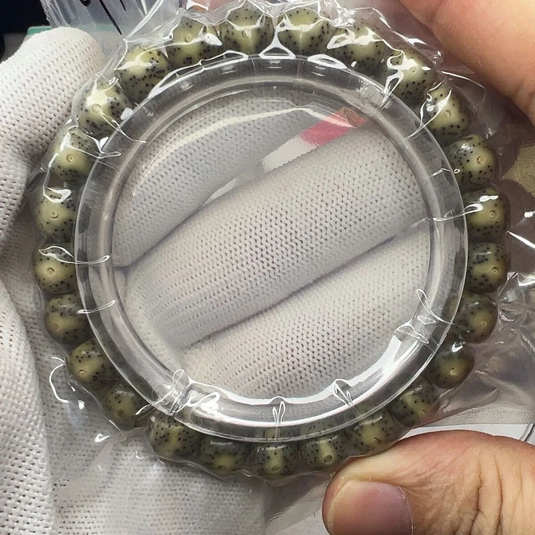 吊坠星月菩提98绿幽灵同枝石玉料879