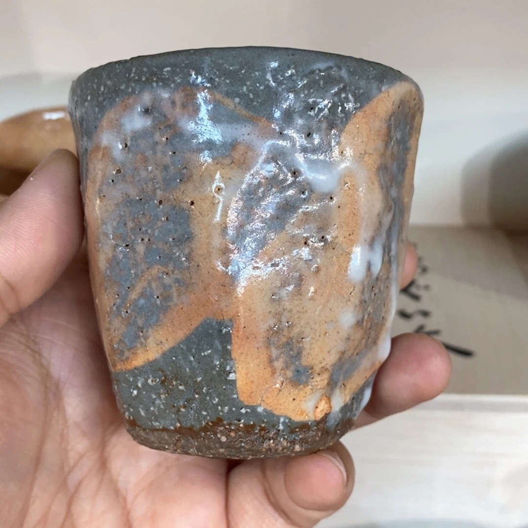 柴烧侘寂粗陶茶具