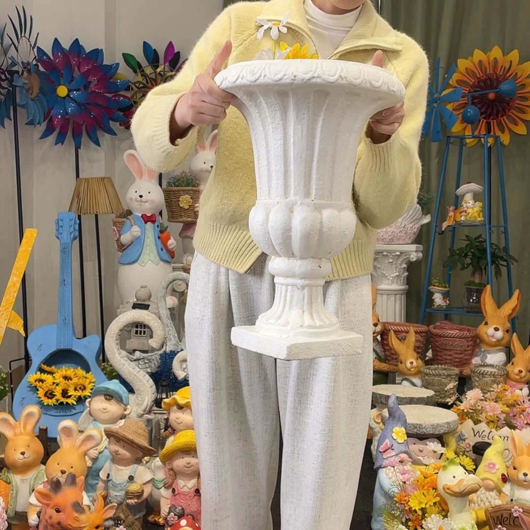 茶宠复古罗马花缸