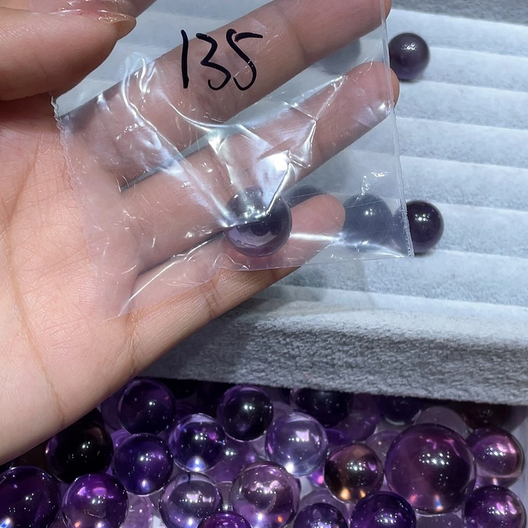 水晶珠宝半成品未镶嵌打孔/不退不换