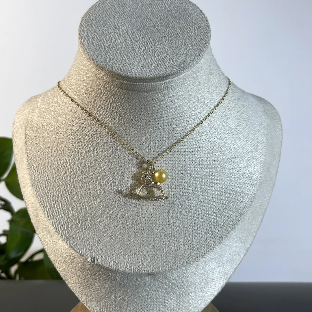 JGA18-21 s925银镶珍珠吊坠