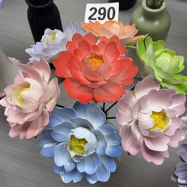 陶瓷纯手工捏花设计