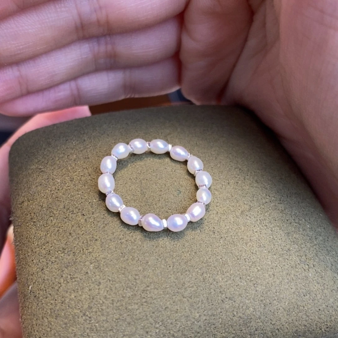 未镶嵌戒指淡水珍珠