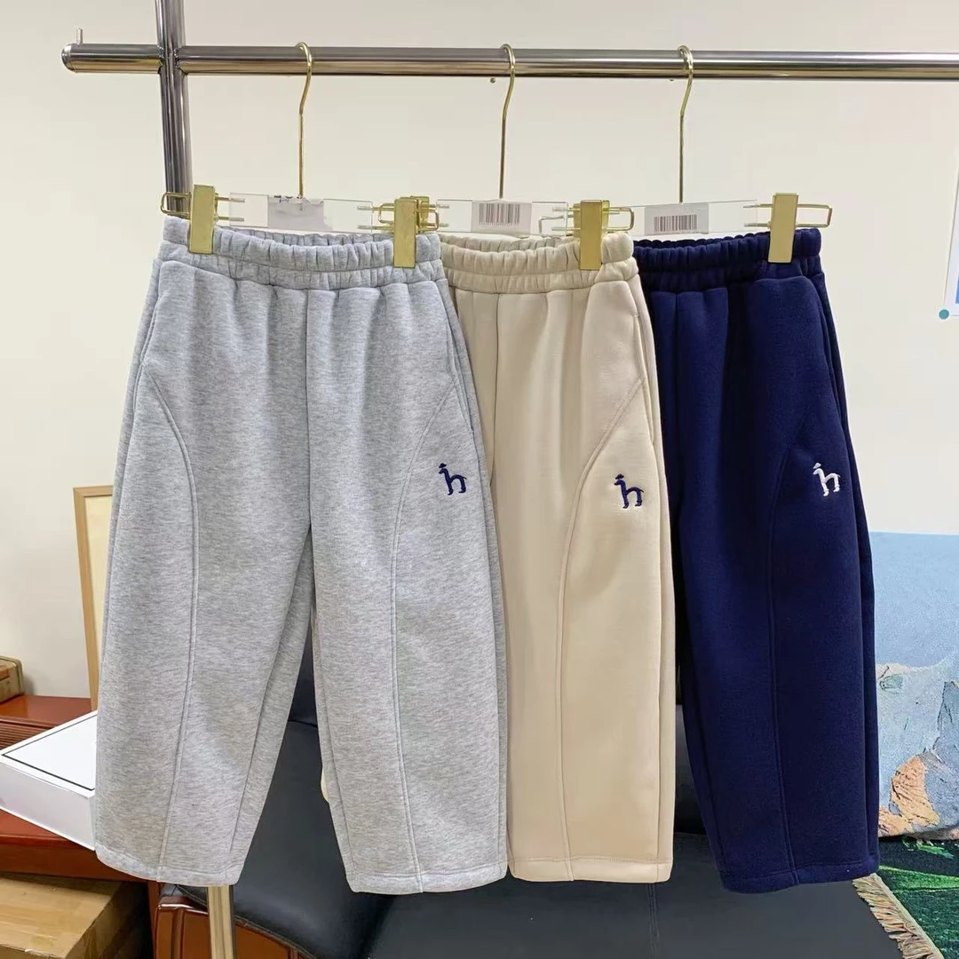 【基础加绒卫裤】儿童25年冬新品舒适百搭日常基础加绒卫裤