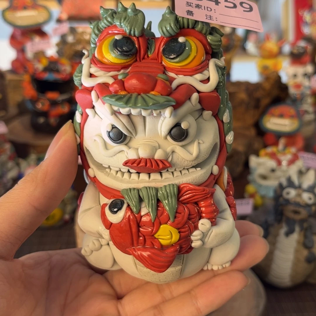 泥塑丑*纯手工茶宠摆件