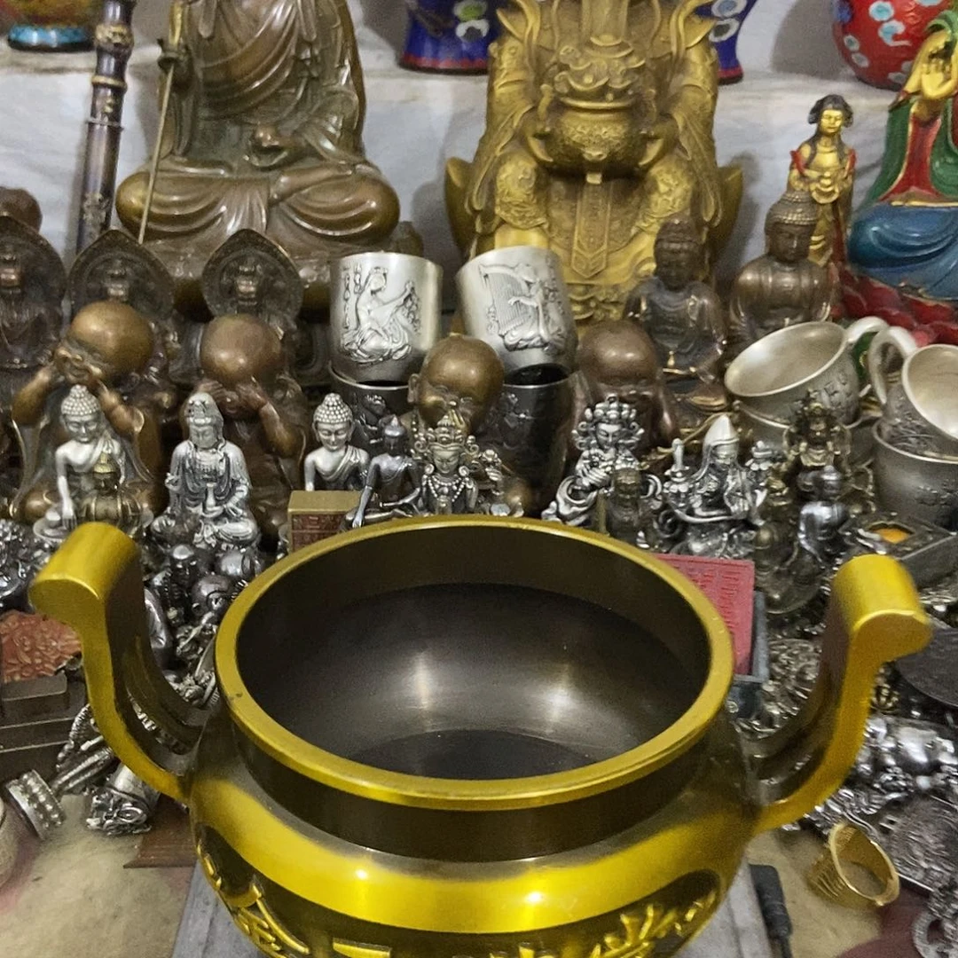 老杨红铜摆件老杨黄铜摆件