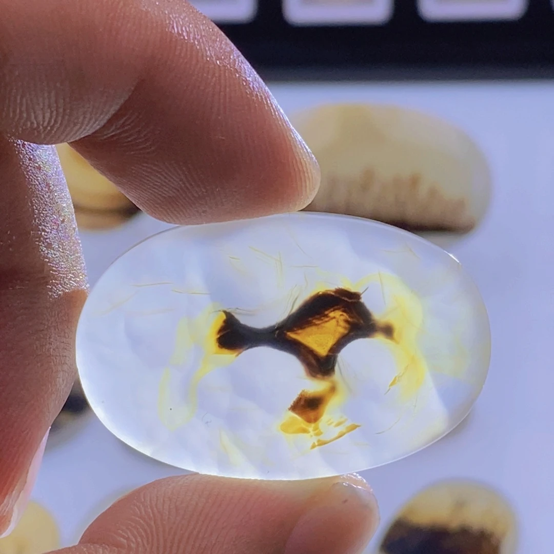 玛瑙/玉髓未镶嵌吊坠(不含链)410