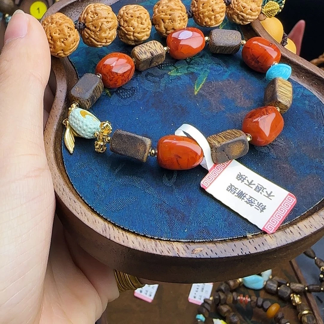 爱***6手串金刚菩提金刚小鱼