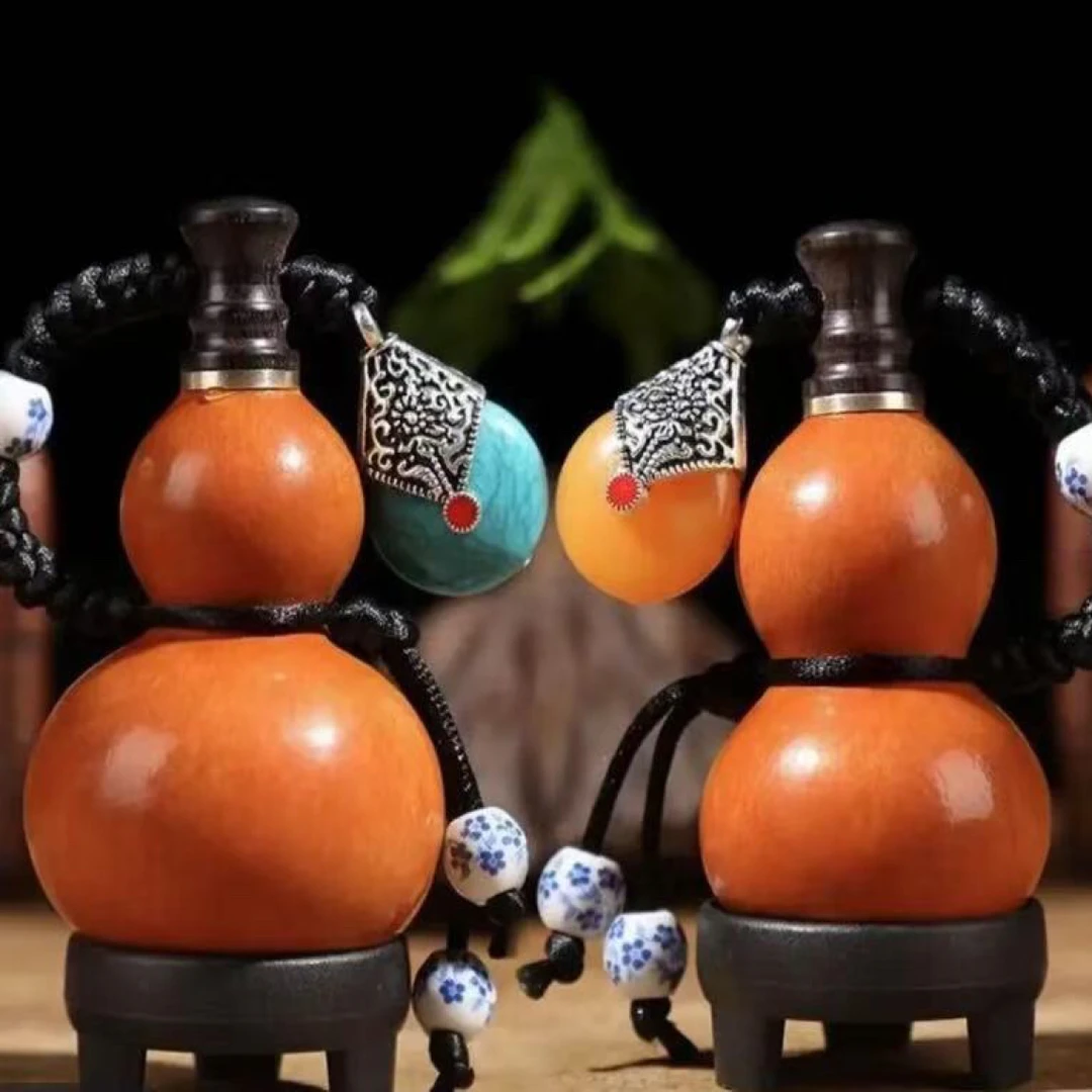 「纳气葫芦」  挂件摆件车挂随身携带 现场制作 「财」「转」「护」「辟」