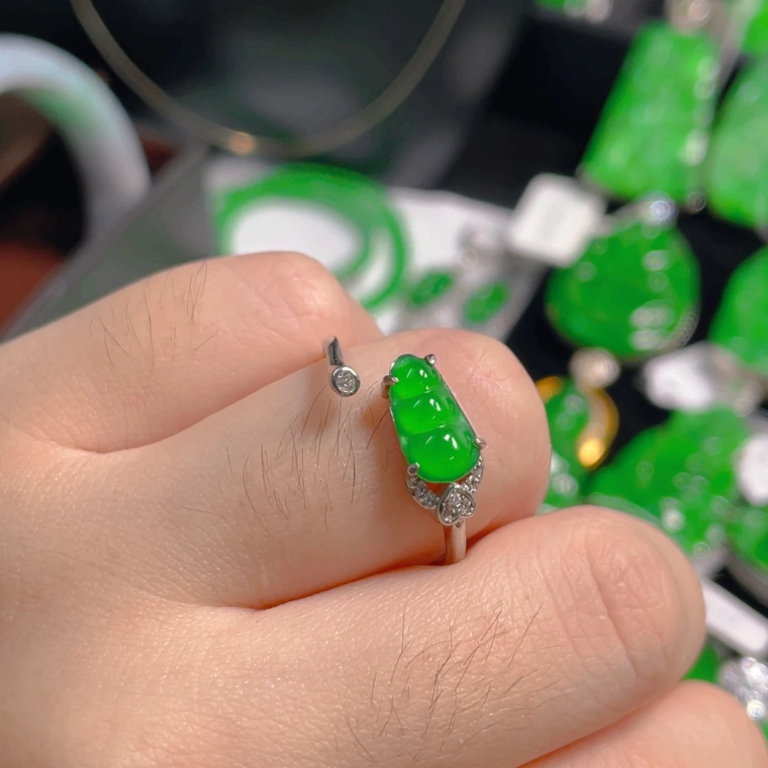 翡翠银S925镶嵌吊坠(不含链)