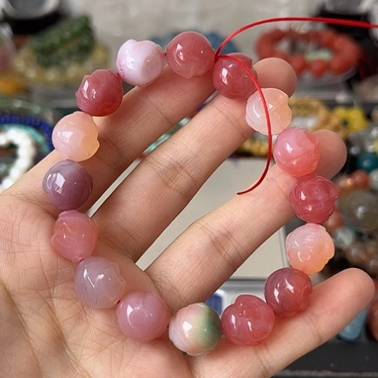 玛瑙/玉髓手链未镶嵌矿坑