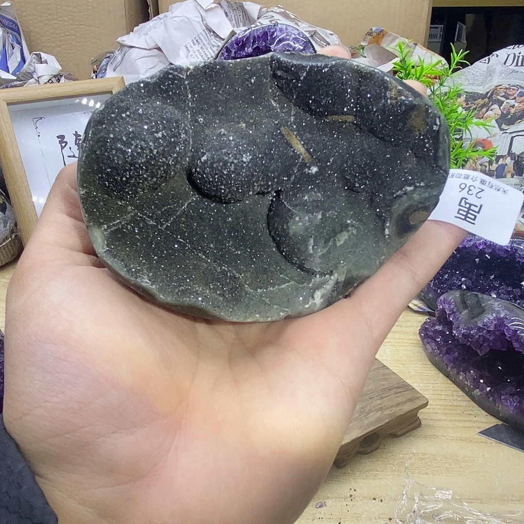 珠宝半成品紫晶未镶嵌