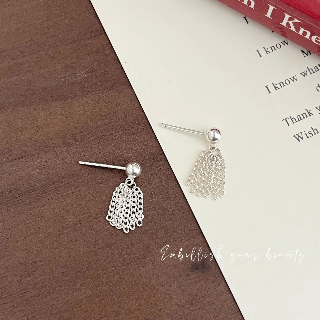 合金耳饰 麦穗流苏耳钉女2025新款高级感气质轻奢耳饰小