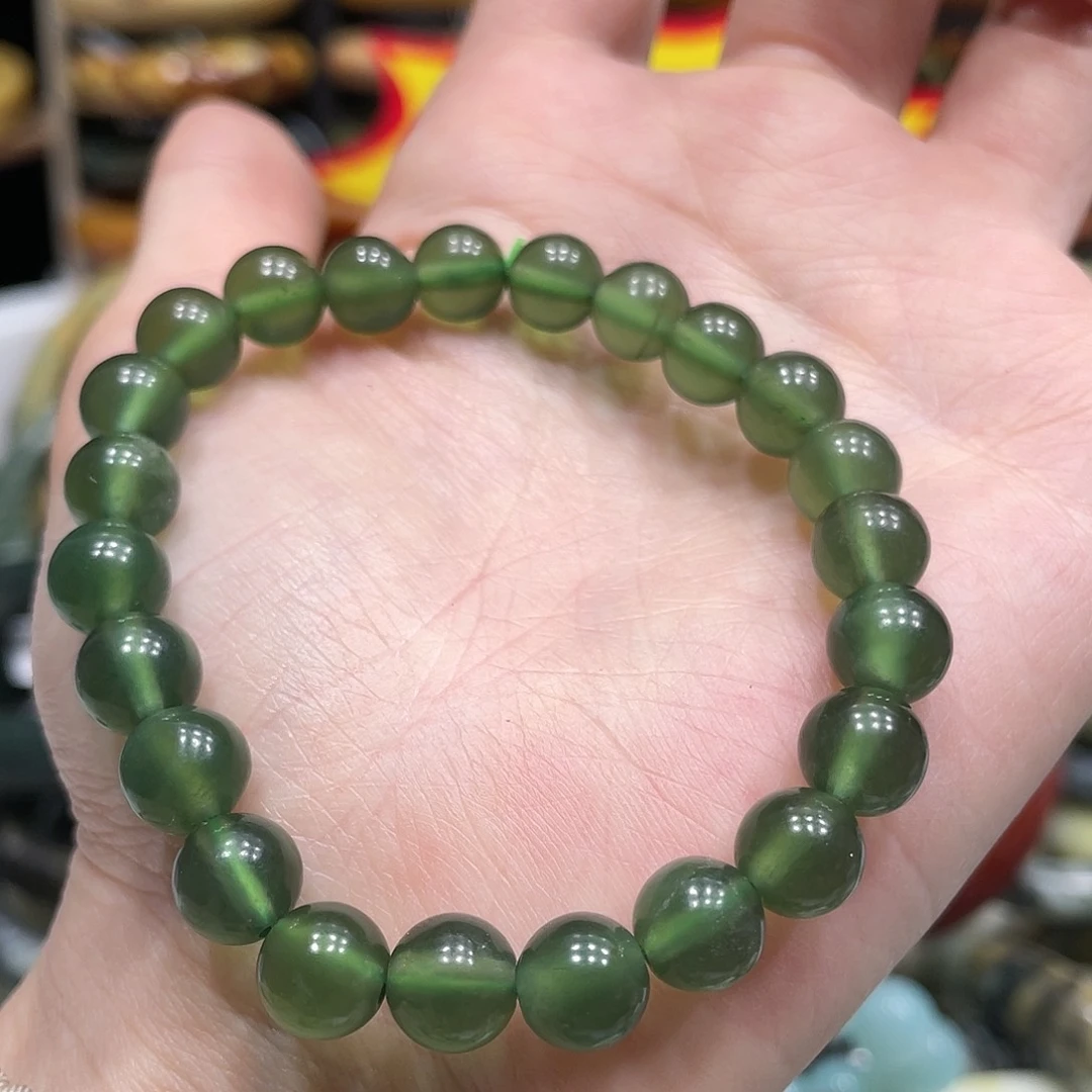 蛇纹石玉手串未镶嵌