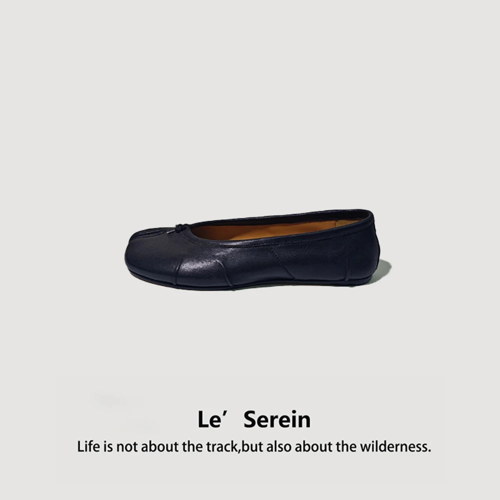 Le' Serein【云涯】时尚百搭黑色真皮单鞋