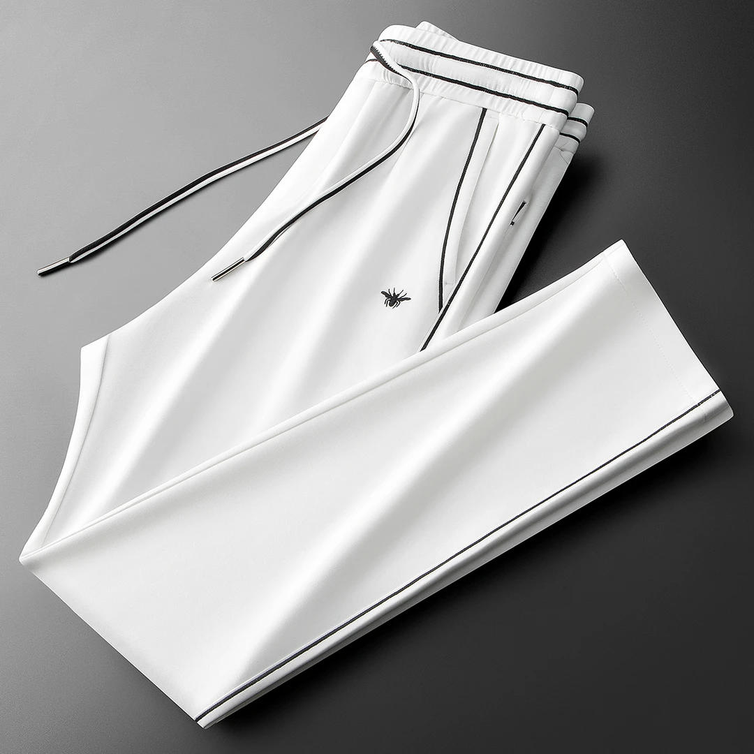 2025夏季新款男士冰丝太空棉莫代尔百搭男士直筒运动卫裤休闲裤