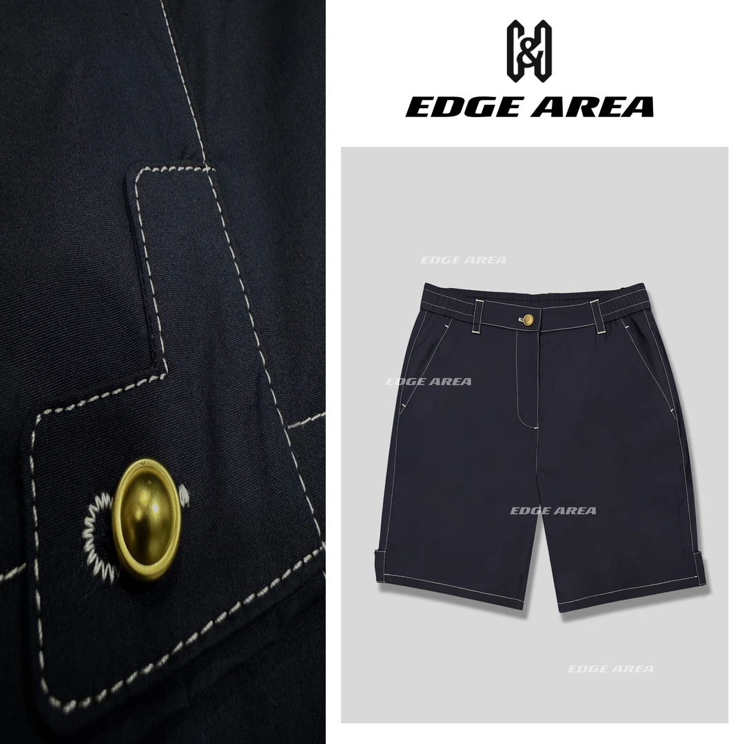 【EDGE AREA】夏季短裤明线设计高奢透气五分裤休闲冰感男女8806