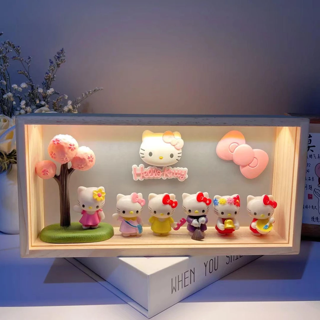 hellokitty生日礼物送女朋友女友周边摆件玩偶手办公仔哈喽kt