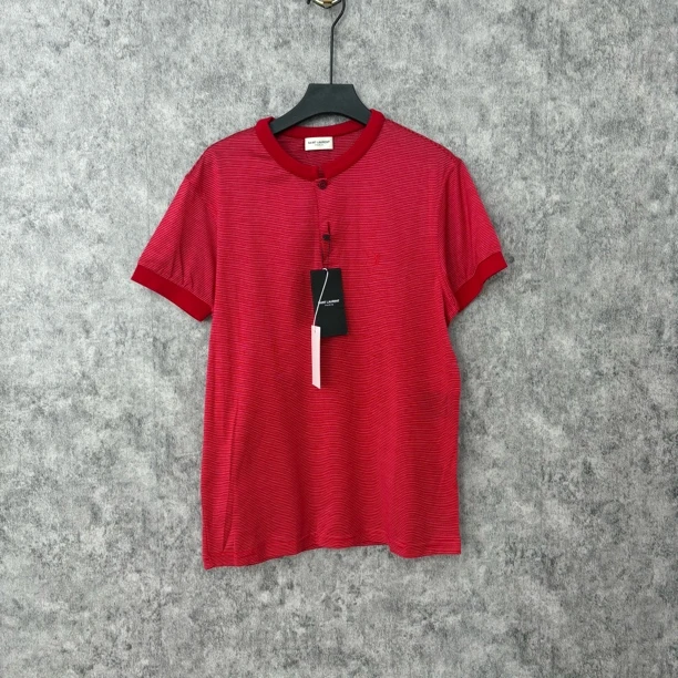 未使用 YSL/圣罗兰 圣罗兰红色字母polo上衣