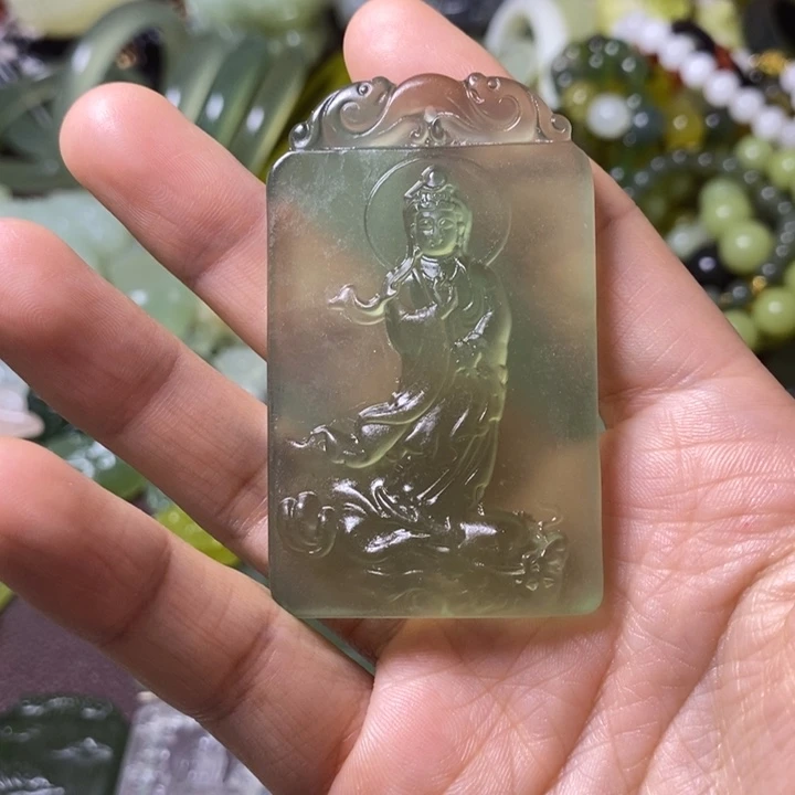 岫玉岫玉挂件 未镶嵌李***伦