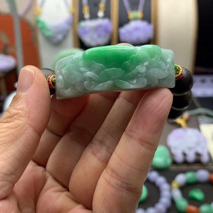 未镶嵌手链翡翠翡翠手牌