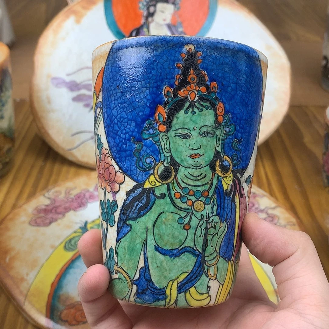 狗***猫杯景德镇陶瓷手作