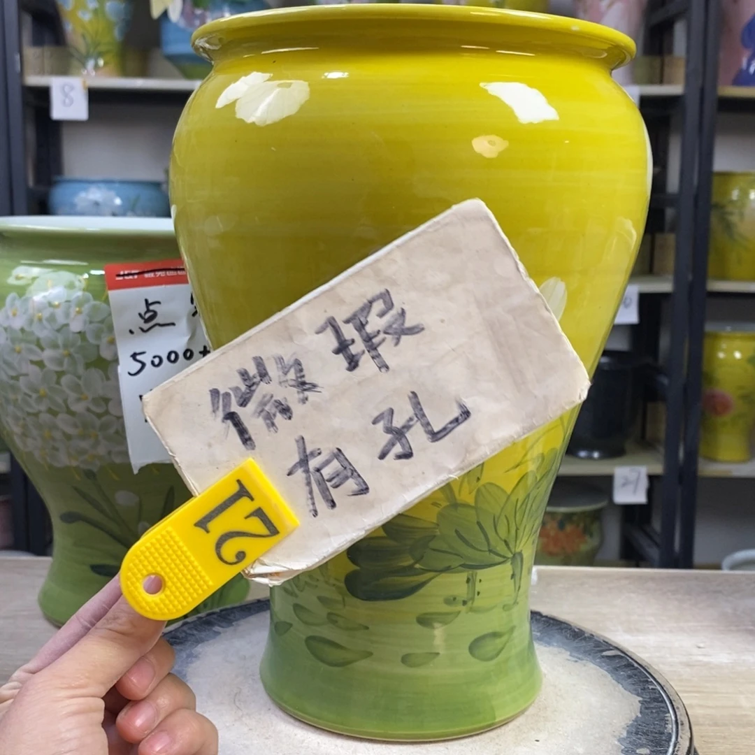 景德镇手工手绘陶瓷花盆