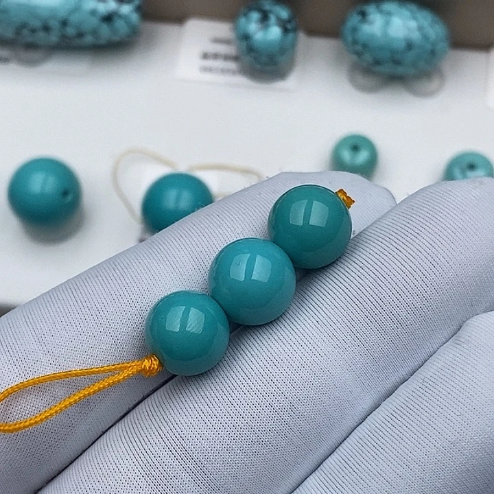 绿松石未镶嵌圆珠