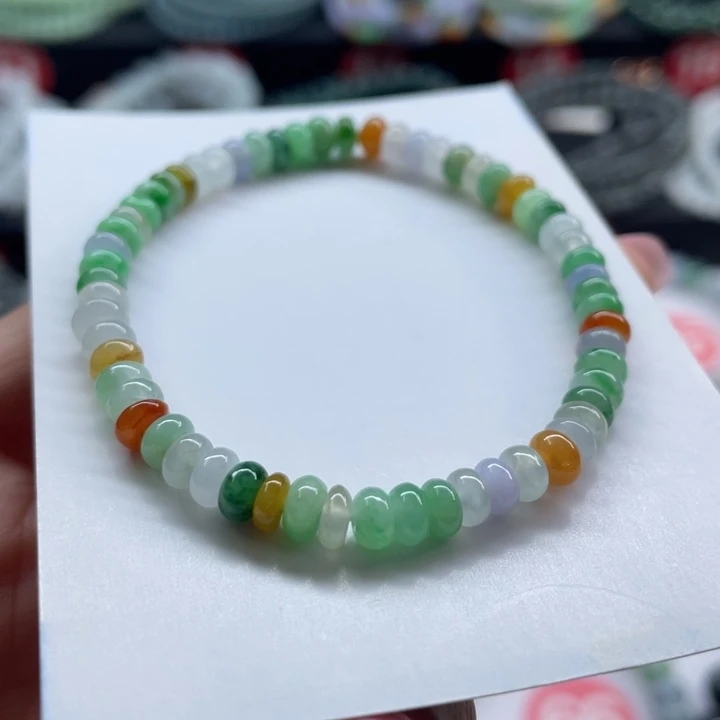 未镶嵌手链翡翠衡****司卡5清货有小纹
