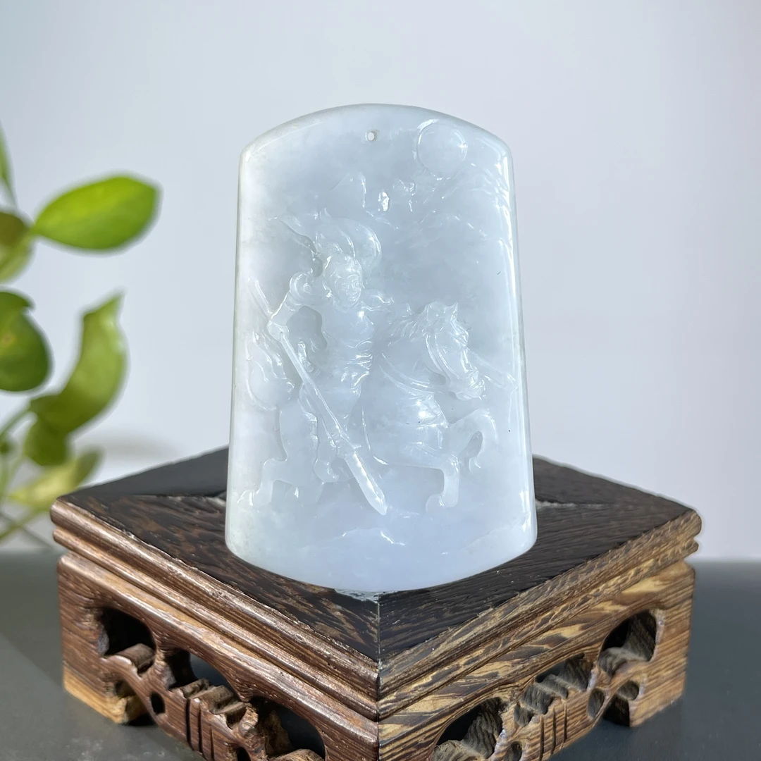 JCA08-71  天然缅甸A货翡翠  英勇无畏