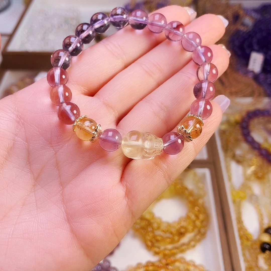 未镶嵌手链水晶紫水晶设计款