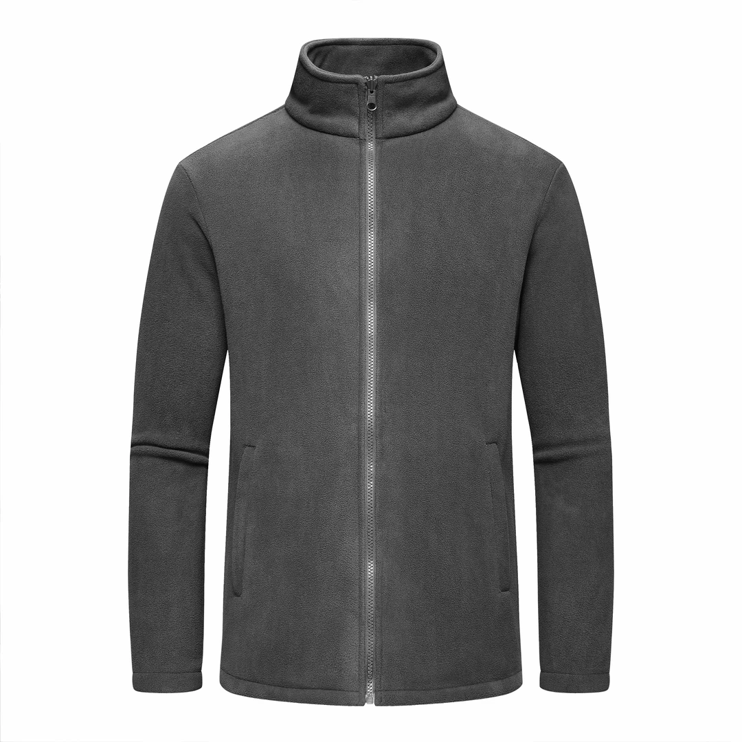 【千禧严选】品牌撤柜春秋季加绒外套时尚保暖通勤立领男士开衫外套