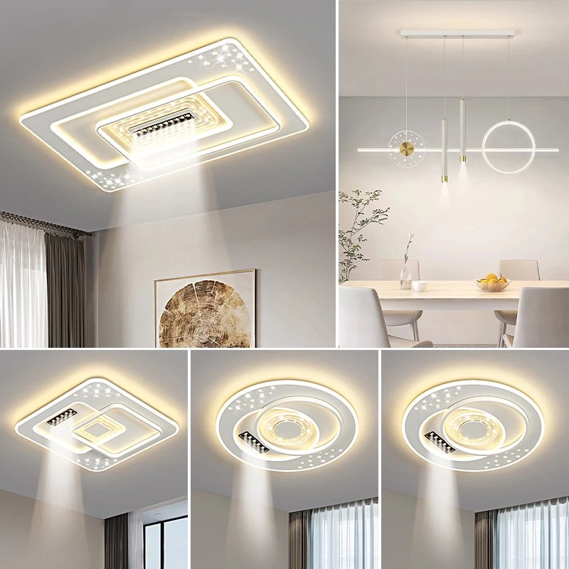 客厅灯现代简约大气LED吸顶灯卧室餐厅主灯全屋2025新款中山灯具