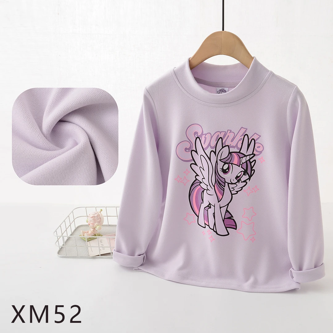 【暖绒】环保印花卡通儿童打底衫组合XM515255