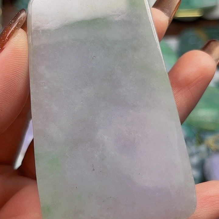 杏***福翡翠未镶嵌颈饰挂件