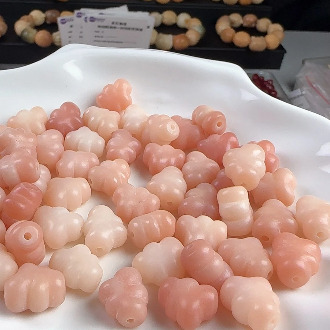 菩提根/象牙果手串卡13粉色云朵20颗➕2颗