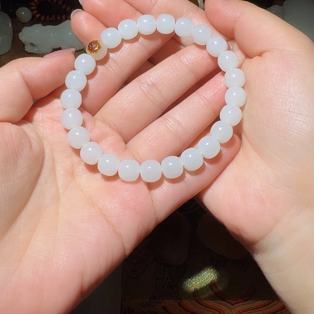 和田玉未镶嵌手链