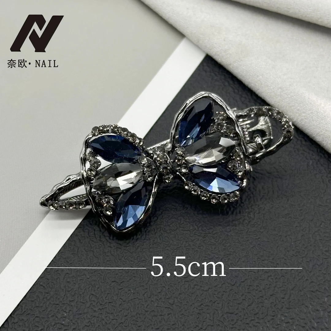 【NAIL·奈欧】设计师系列6078鸭嘴夹蓝色高级