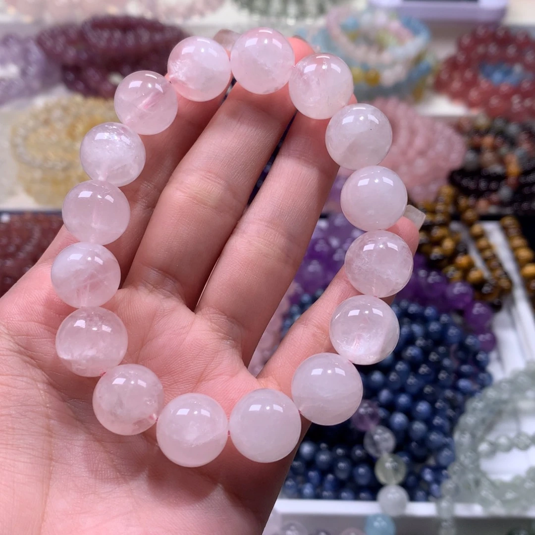 未镶嵌手链水晶粉雪幽灵卡13.4mm