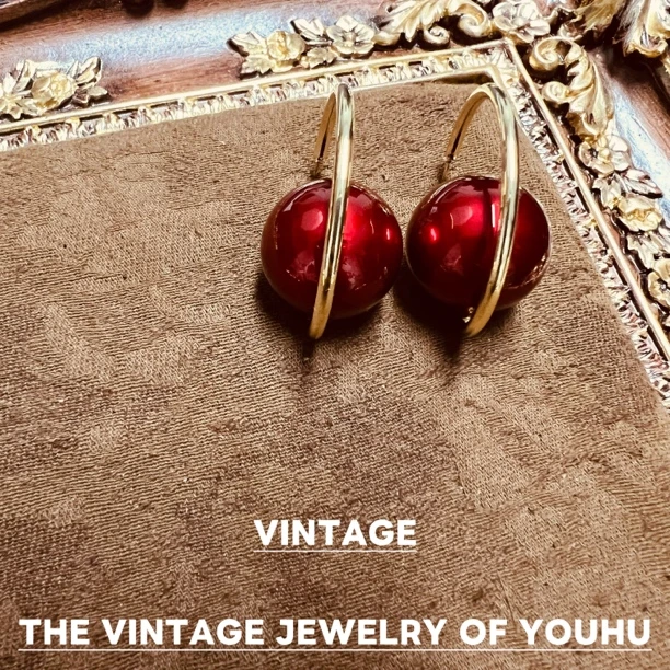 铜合金耳饰 【樱桃】174轻奢气质耳钉