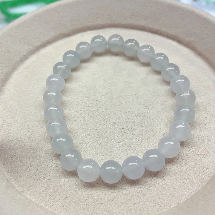 翡翠未镶嵌手链天然缅甸翡翠A货卡7.7