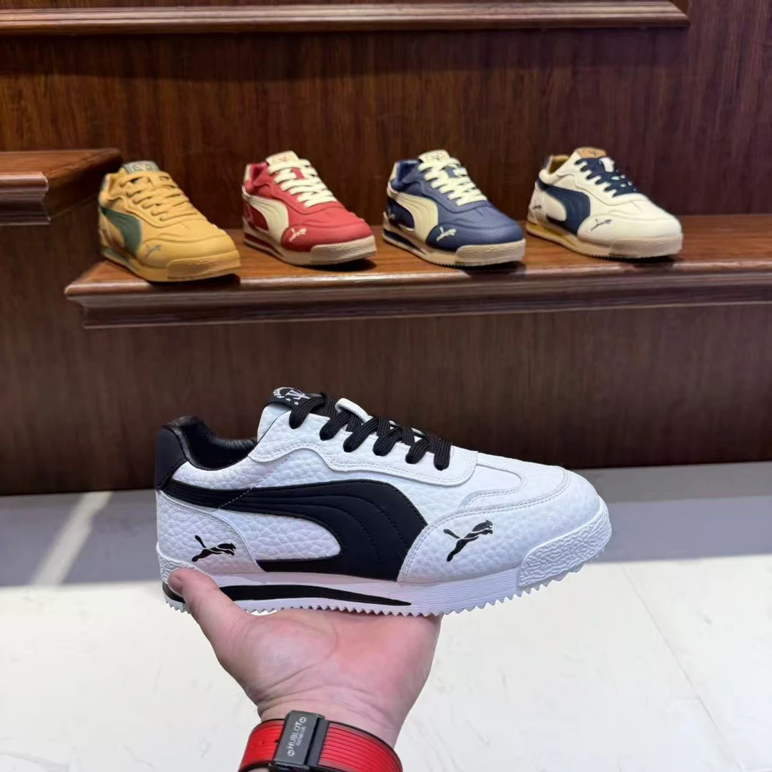 新款休闲男鞋2025软底经典网面透气低帮耐磨纯色百搭秋季阿甘鞋