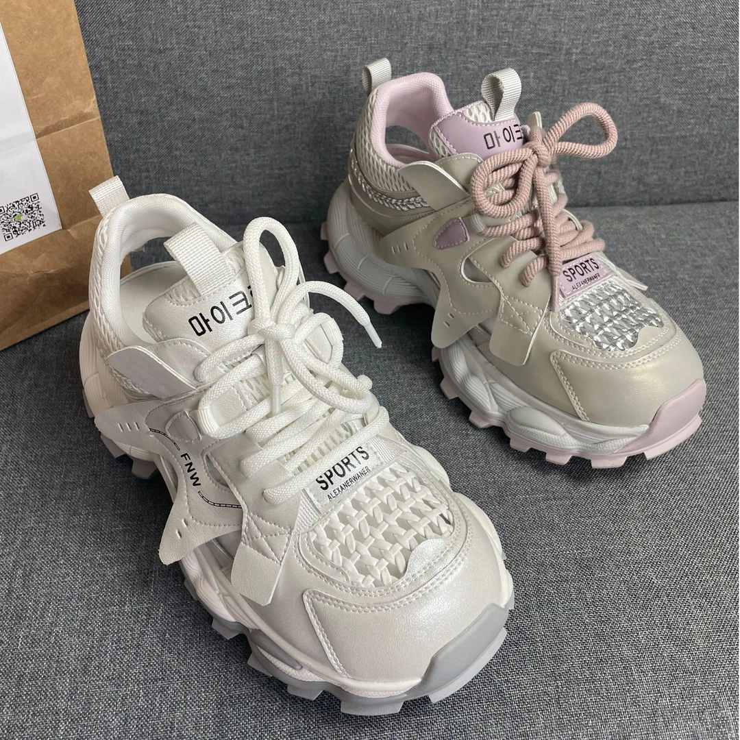 293法娜微大码女鞋40-43夏季新款小怪兽老爹鞋