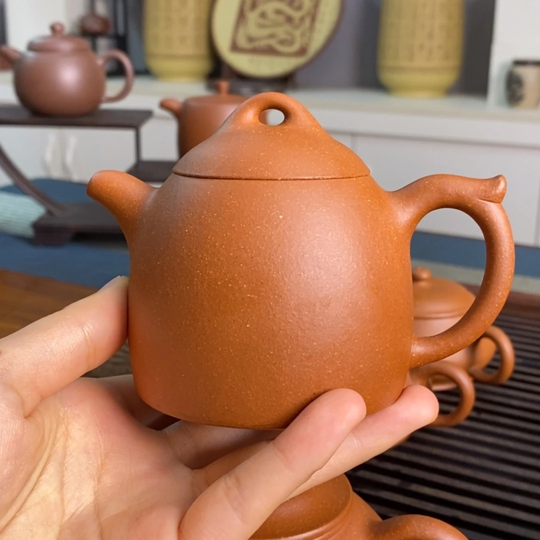 紫砂茶壶真****棒宜兴紫砂200cc红降坡