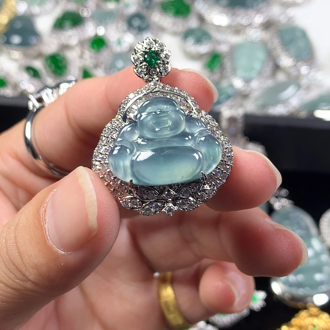 翡翠未镶嵌吊坠(不含链)