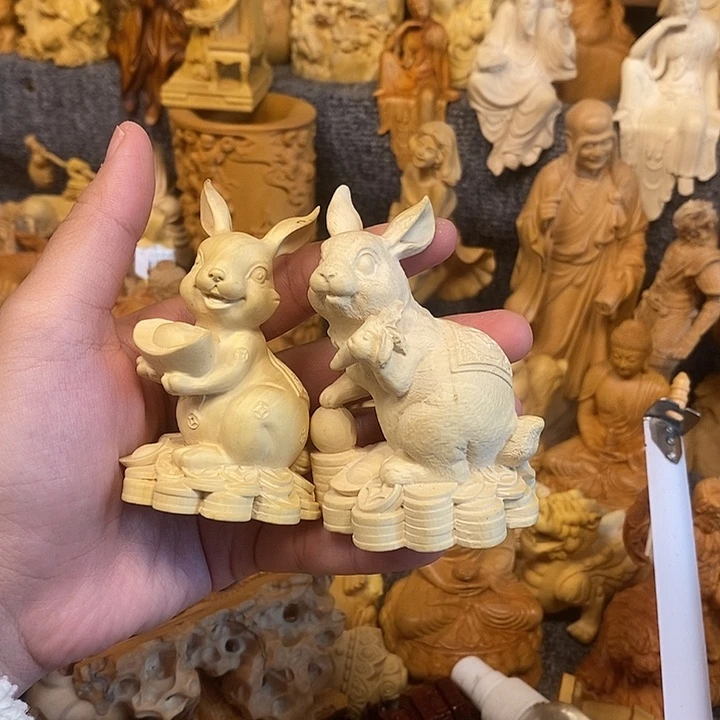黄杨木黄杨木瑕疵财兔