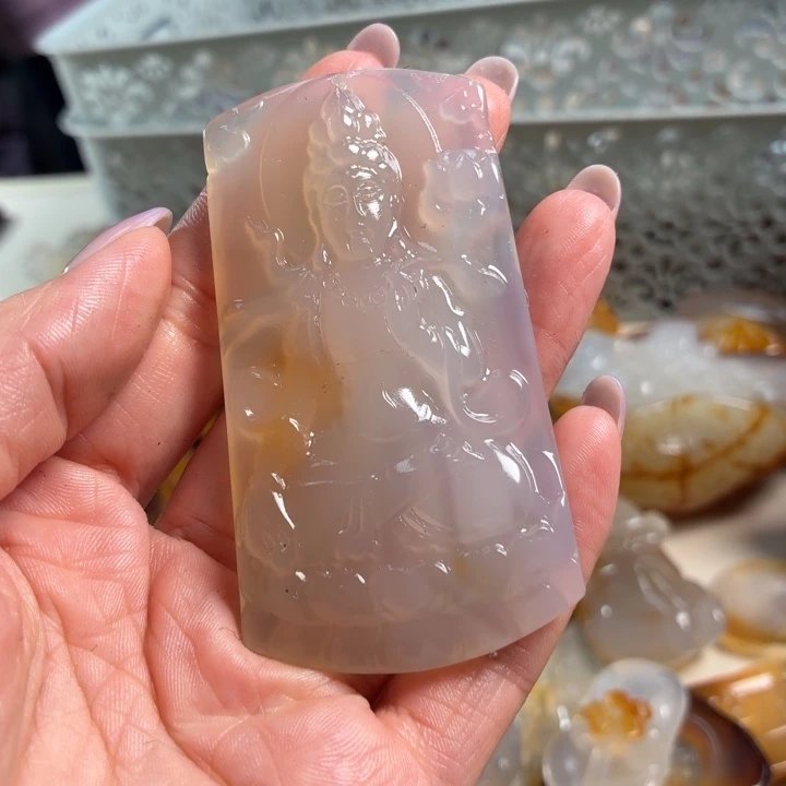 玛瑙/玉髓未镶嵌吊坠(不含链)