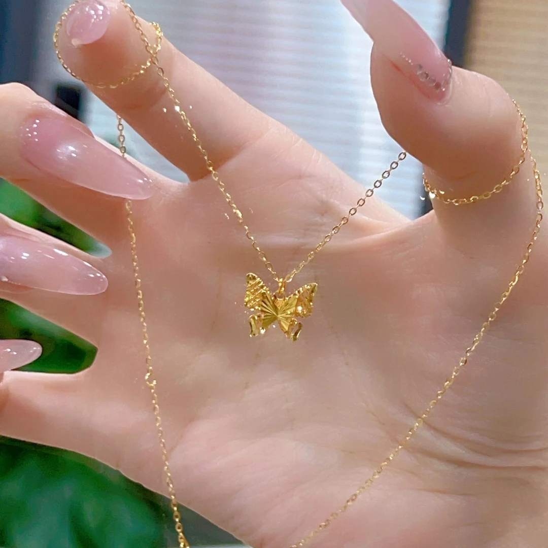 【琪琪专属】足金999一只蝴蝶套链真金足金纯黄金（多退少补）